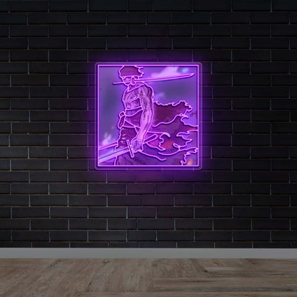 Zoro - Premium Neon Artwork