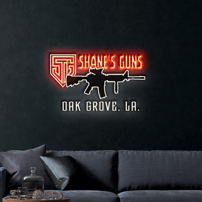 SHANE'S GUNS – Premium Neon Artwork
