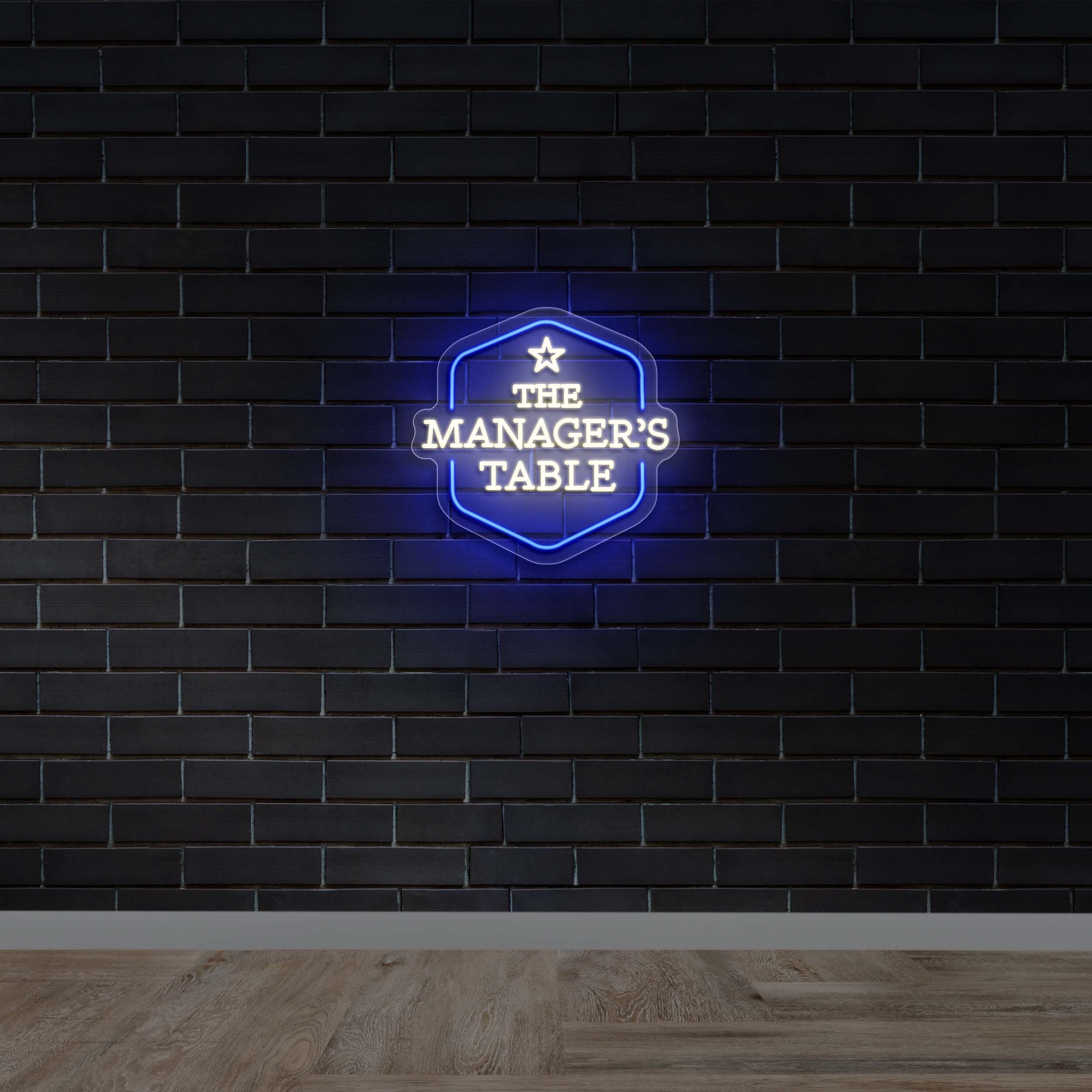 The Manager's Table - Premium Neon Artwork