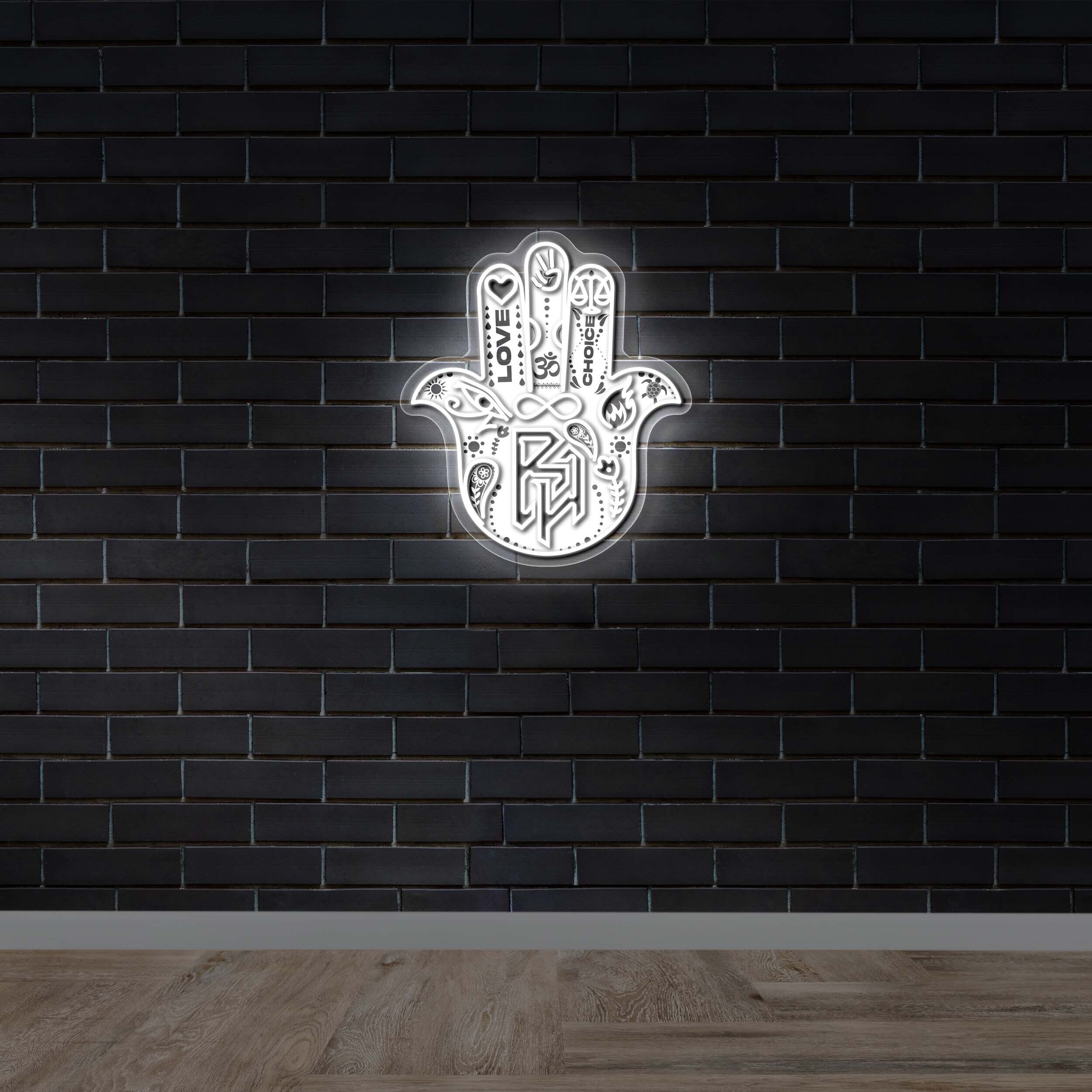 Hamsa hand - Premium Neon Artwork