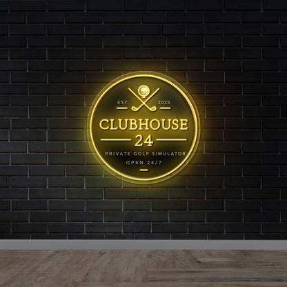 CLUBHOUSE 24 - Premium Neon Artwork