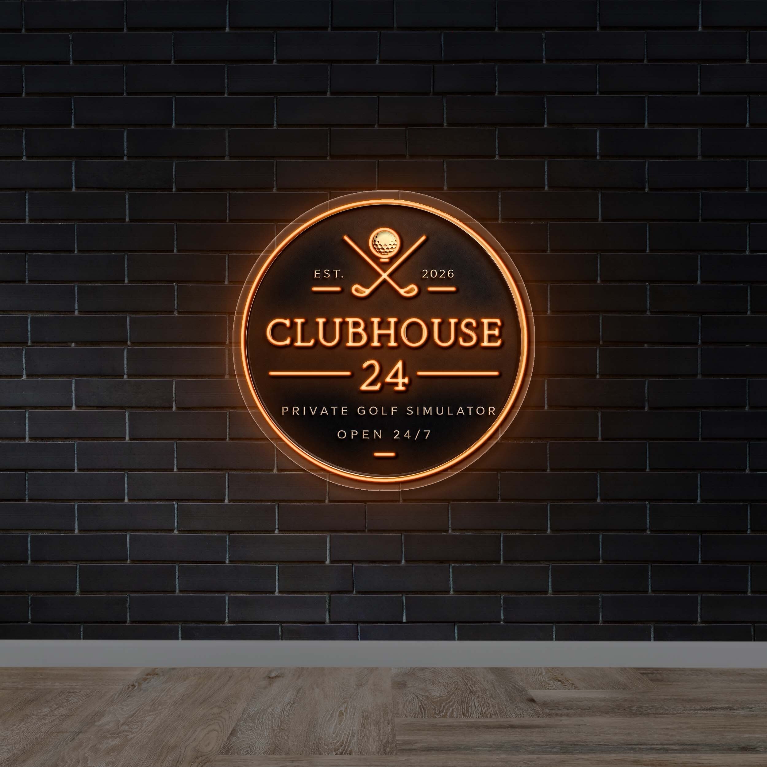 CLUBHOUSE 24 - Premium Neon Artwork