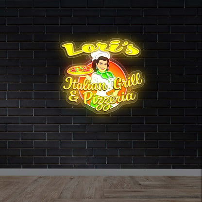 Lori's Italian Grill & Pizzeria - Premium Neon Artwork
