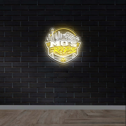 MO'S RIPS - Premium Neon Artwork
