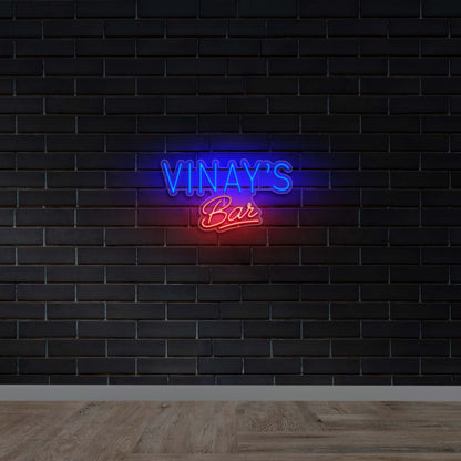 VINAY'S BAR - Premium Neon Artwork