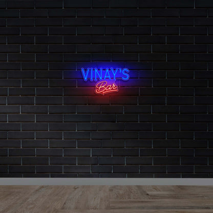 VINAY'S BAR - Premium Neon Artwork