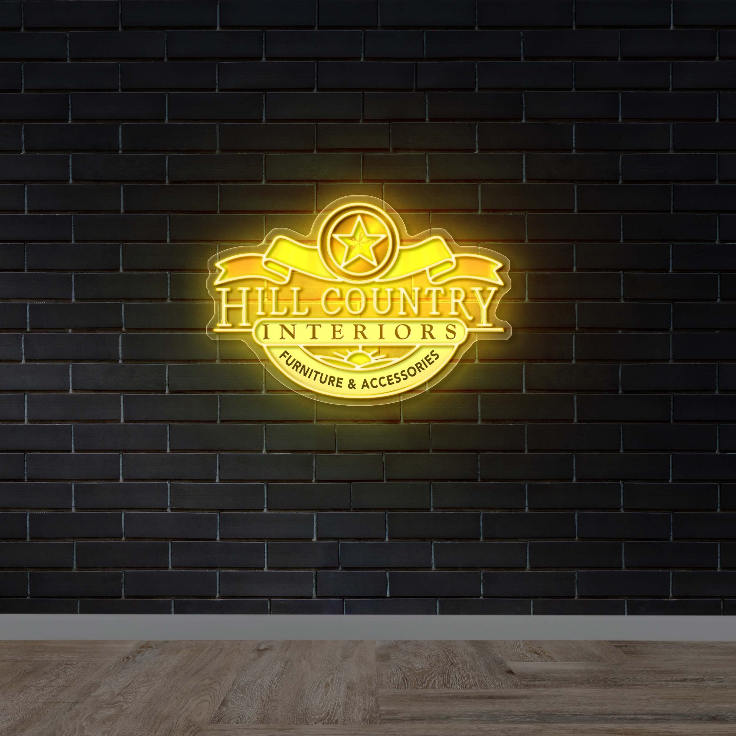 HILL COUNTRY INTERIORS - Premium Neon Artwork