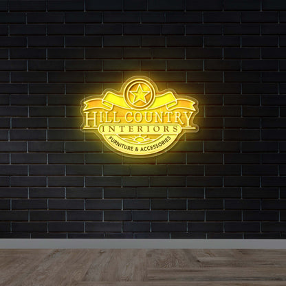 HILL COUNTRY INTERIORS - Premium Neon Artwork