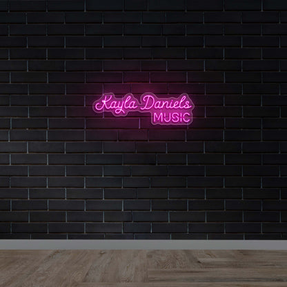 Kayla Daniels Music - Premium Neon Artwork