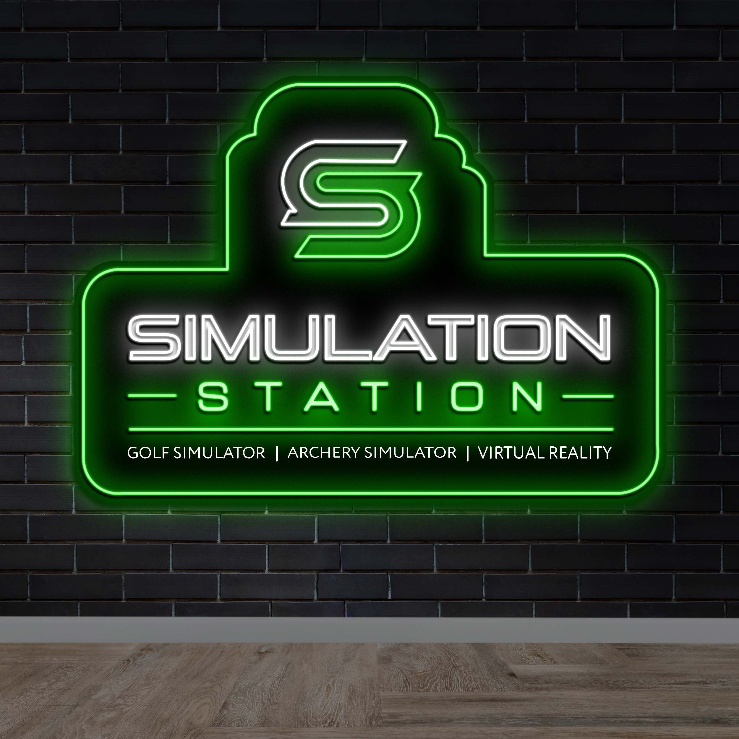 SIMULATION STATION - Premium Neon Artwork