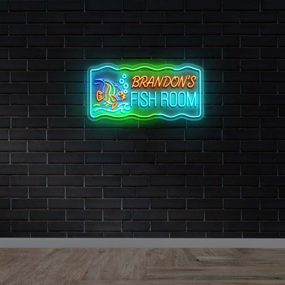 BRANDON'S FISH ROOM - Premium Neon Artwork