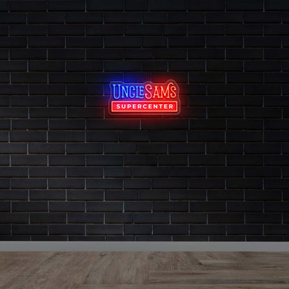 Uncle Sam’s Supercenter - Premium Neon Artwork
