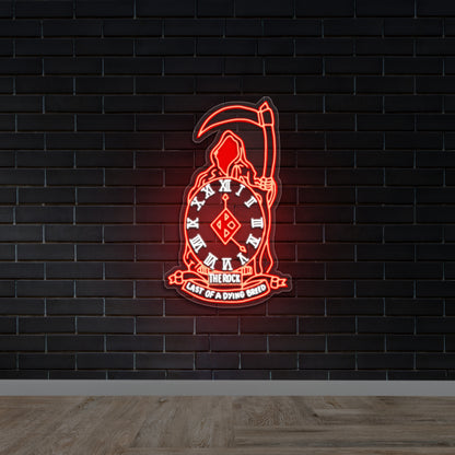 THE ROCK LAST OF A DYING BREED - Premium Neon Artwork