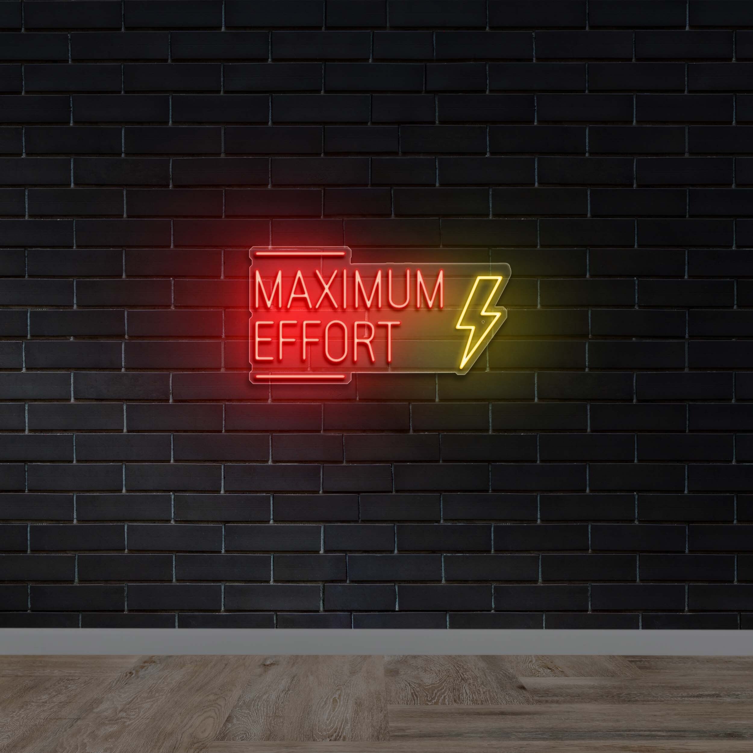 Maximum Effort - Premium Neon Artwork