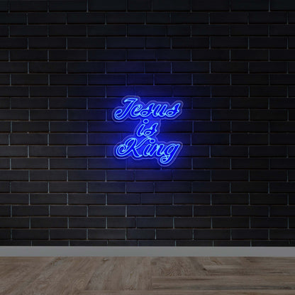 Jesus Is King - Premium Neon Artwork