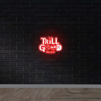 TRILL GOOD MUSIC - Premium Neon Artwork