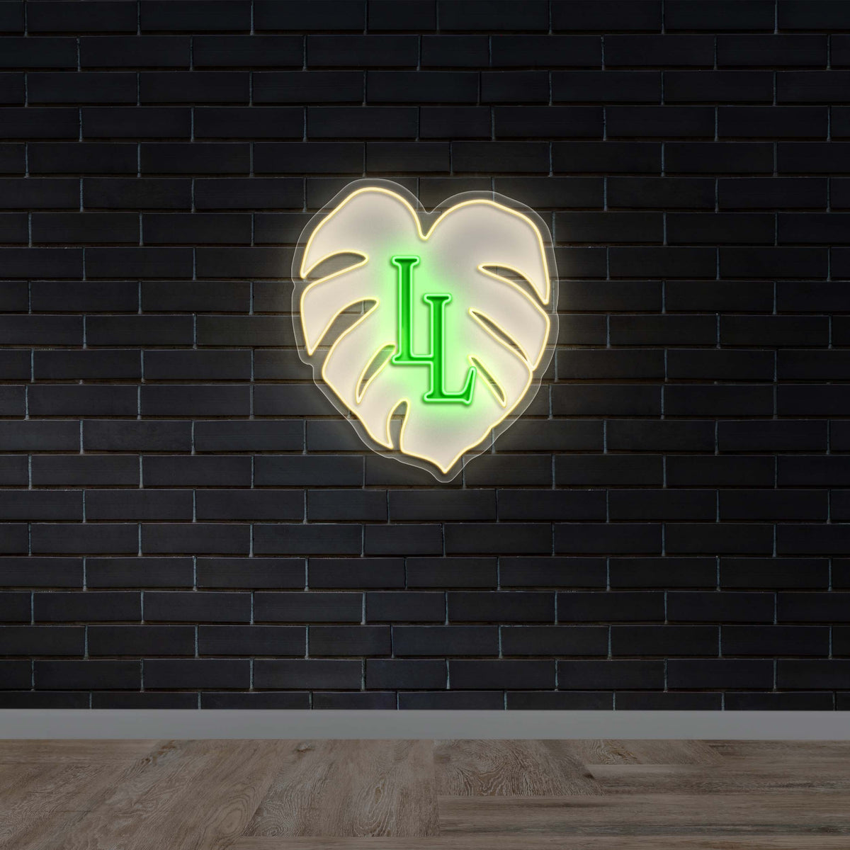 LL Monstera Leaf - Premium Neon Artwork