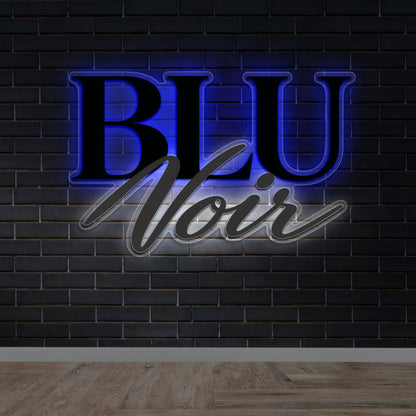 BLU Noir | Backlit - Premium Neon Artwork
