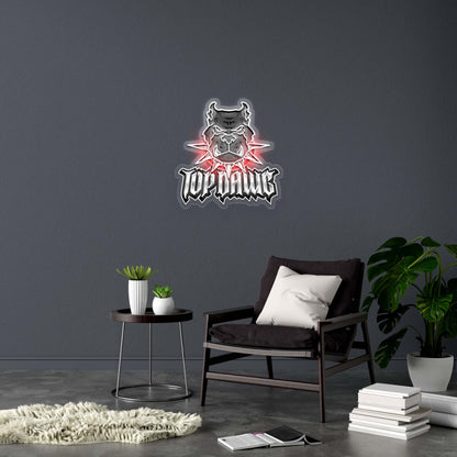 TOP DAWG - Premium Neon Artwork