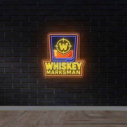 WHISKEY MARKSMAN - Premium Neon Artwork