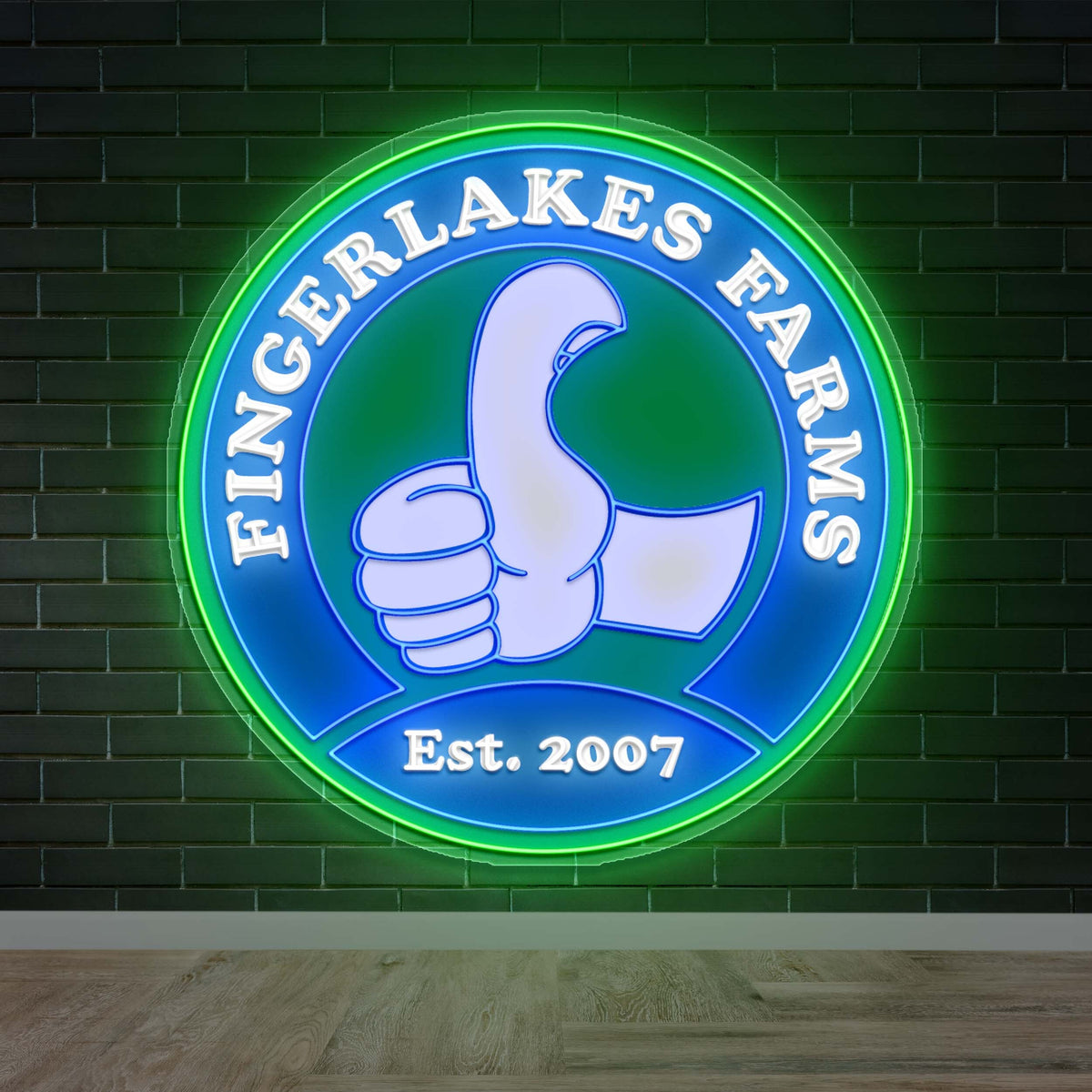 Fingerlakes Farms - Premium Neon Artwork