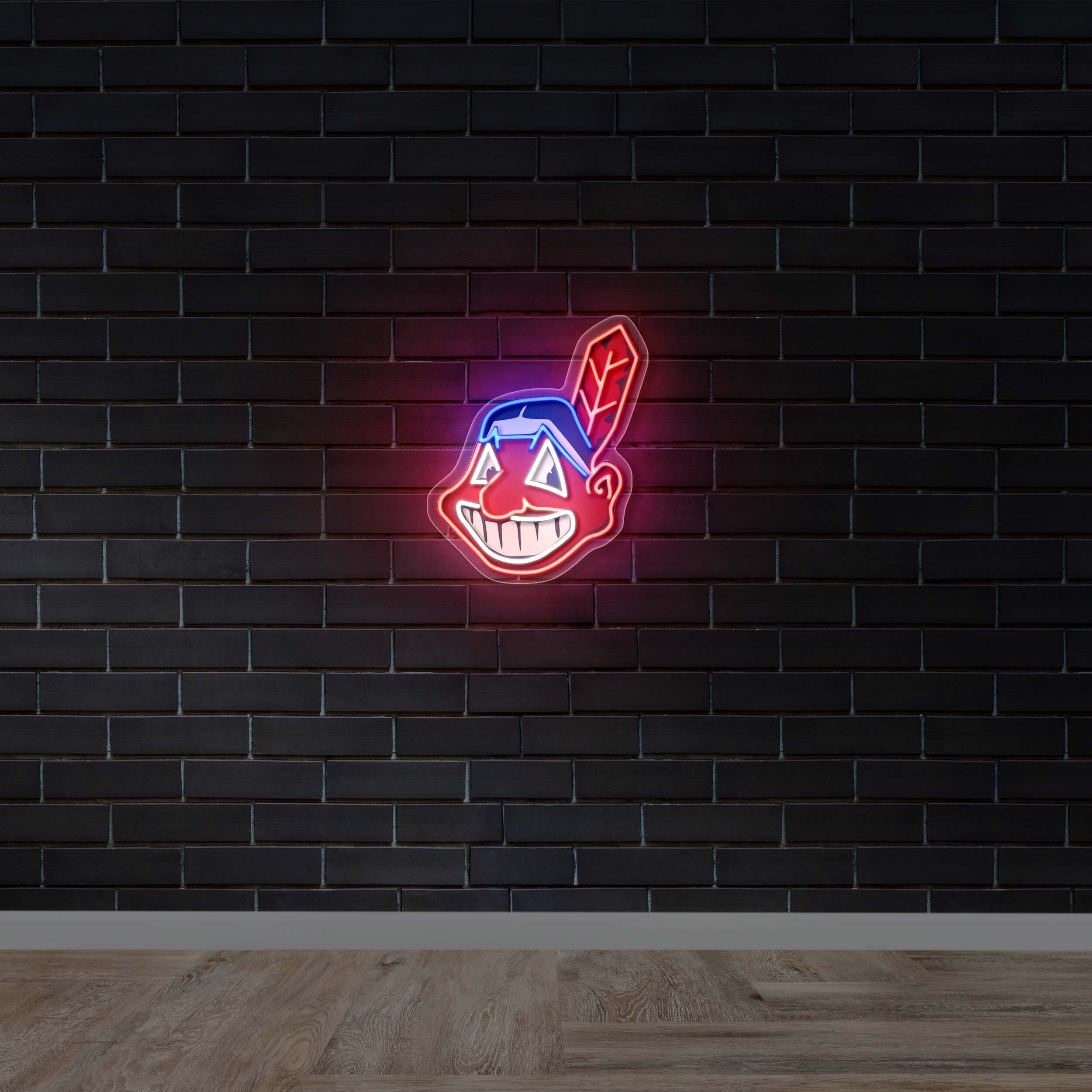 Chief Wahoo logo - Premium Neon Artwork