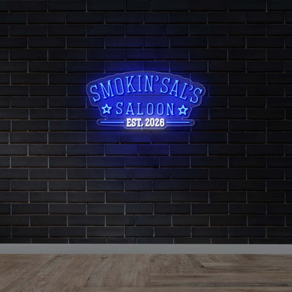 SMOKIN' SAL'S SALOON - Premium Neon Artwork