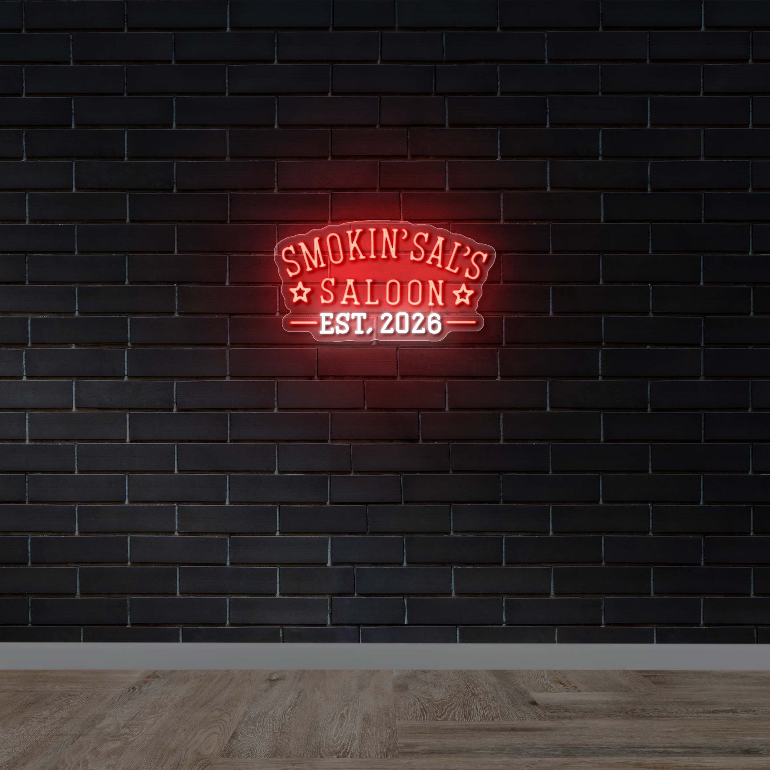 Smokin Sals Saloon Est 2026 - Premium Neon Artwork