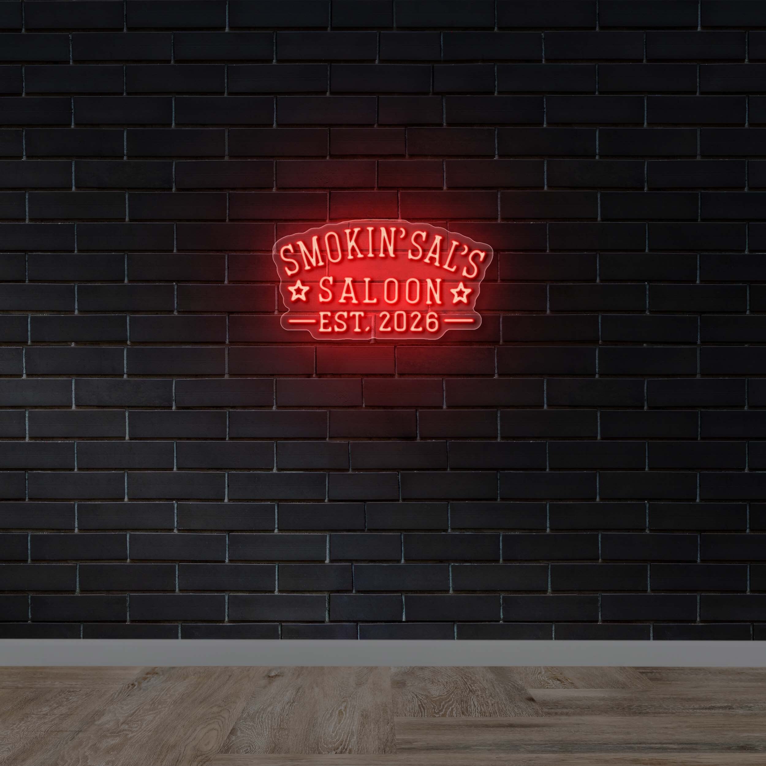 Smokin Sals Saloon Est 2026 - Premium Neon Artwork