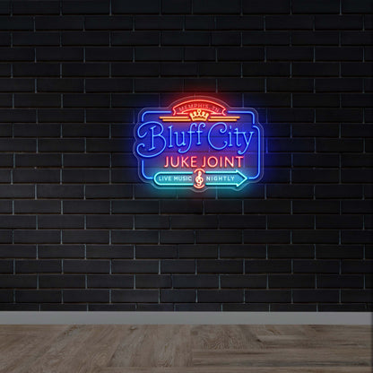 Bluff City Juke Joint - Premium Neon Artwork
