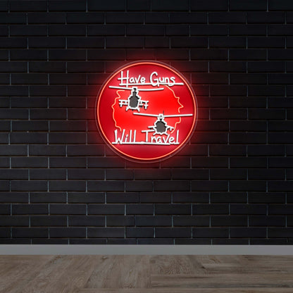 Have Guns Will Travel - Premium Neon Artwork