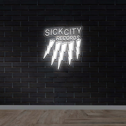 SICK CITY RECORDS - Premium Neon Artwork