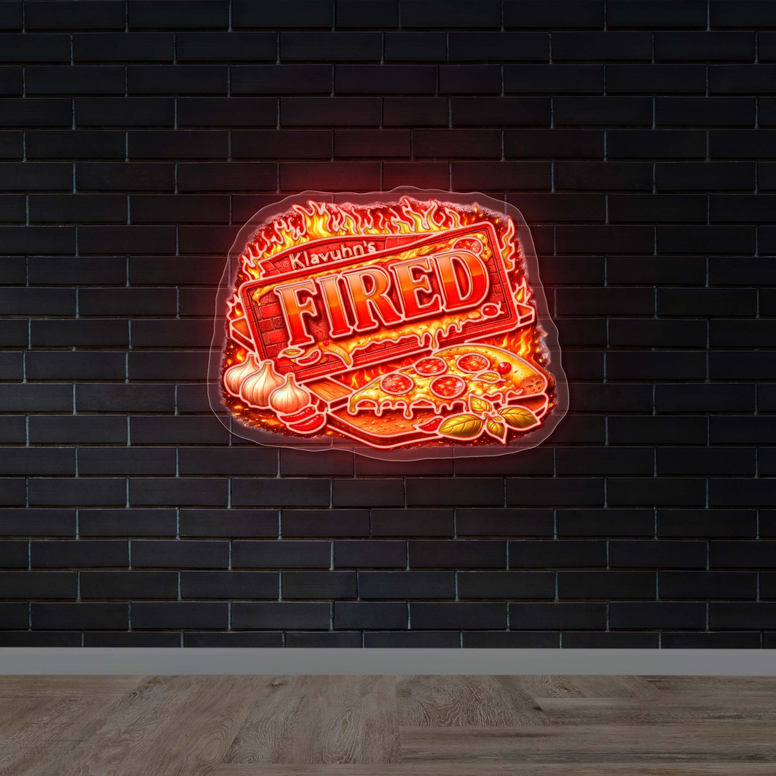 KLAVUHN'S FIRED-Premium Neon Artwork