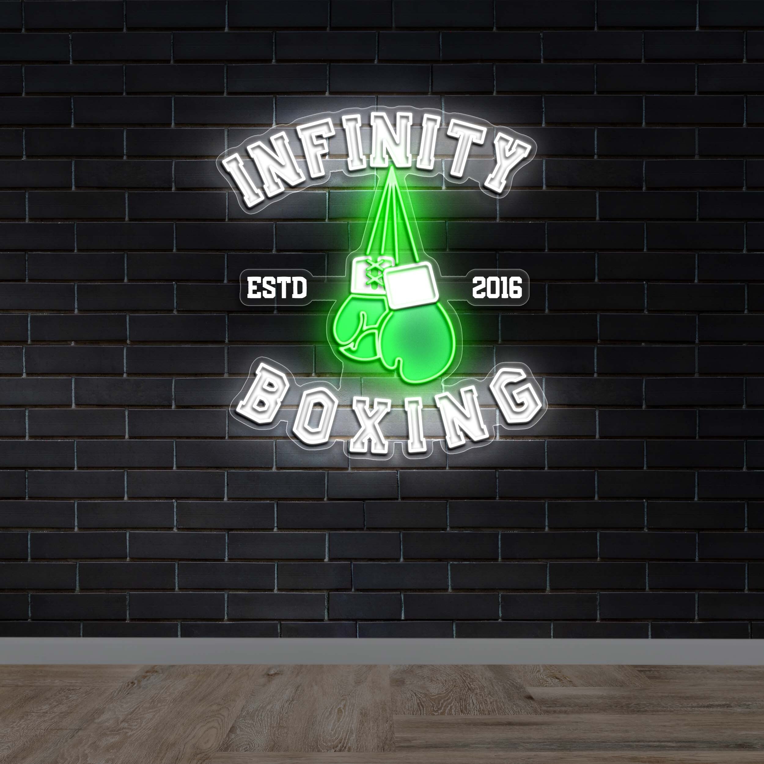 Infinity Boxing - Premium Neon Artwork