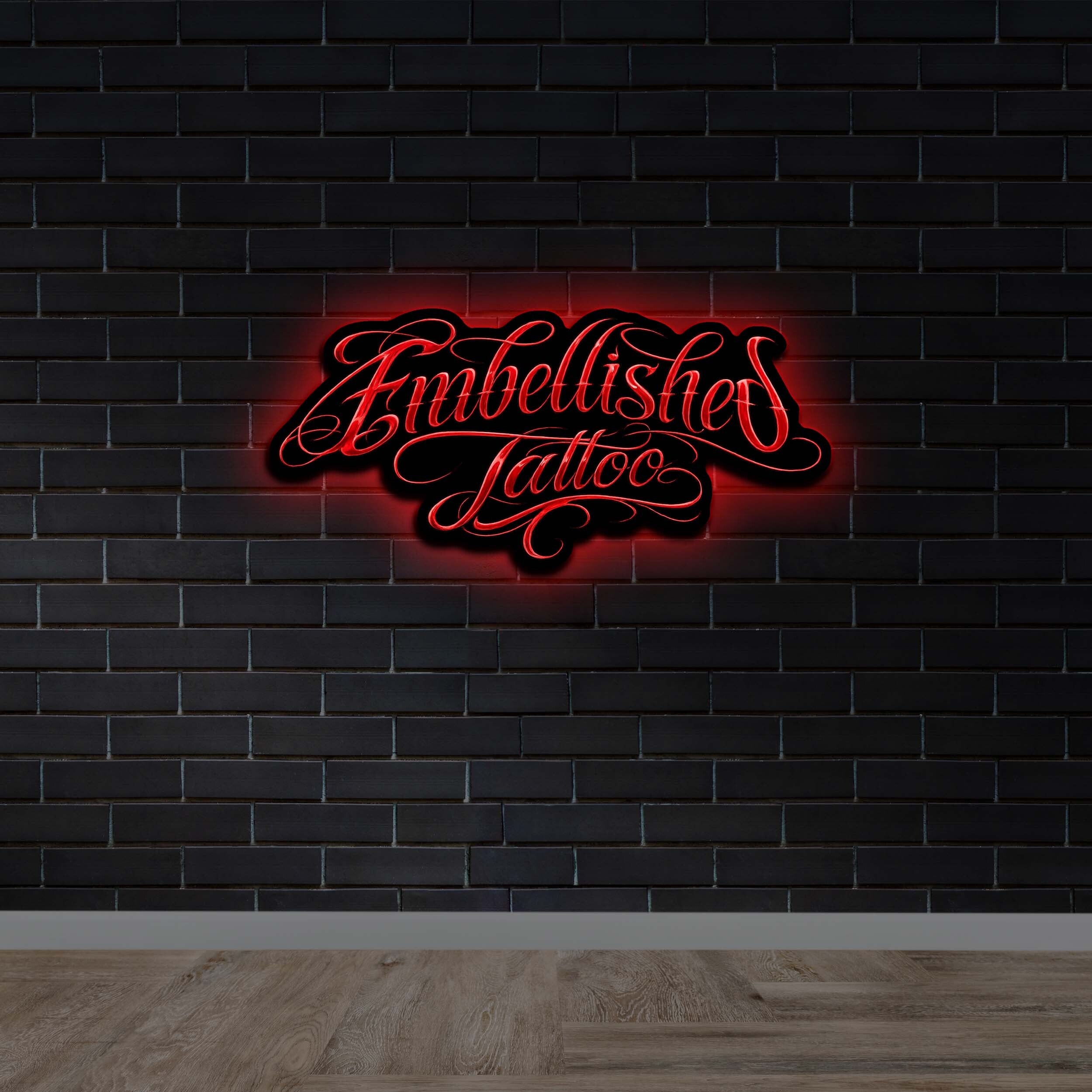 Embellished Tattoo (backlit version) - Premium Neon Artwork