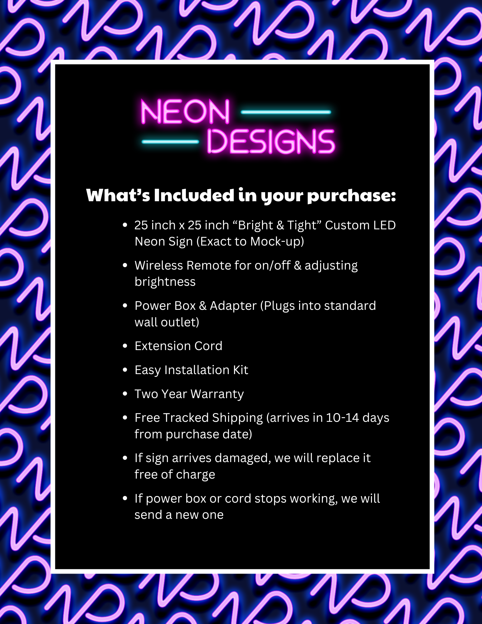 Bright & Tight - Premium Neon Artwork