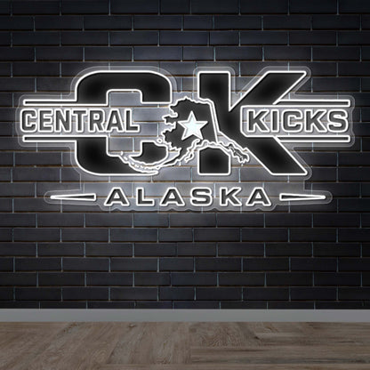 CENTRAL KICKS - Premium Neon Artwork