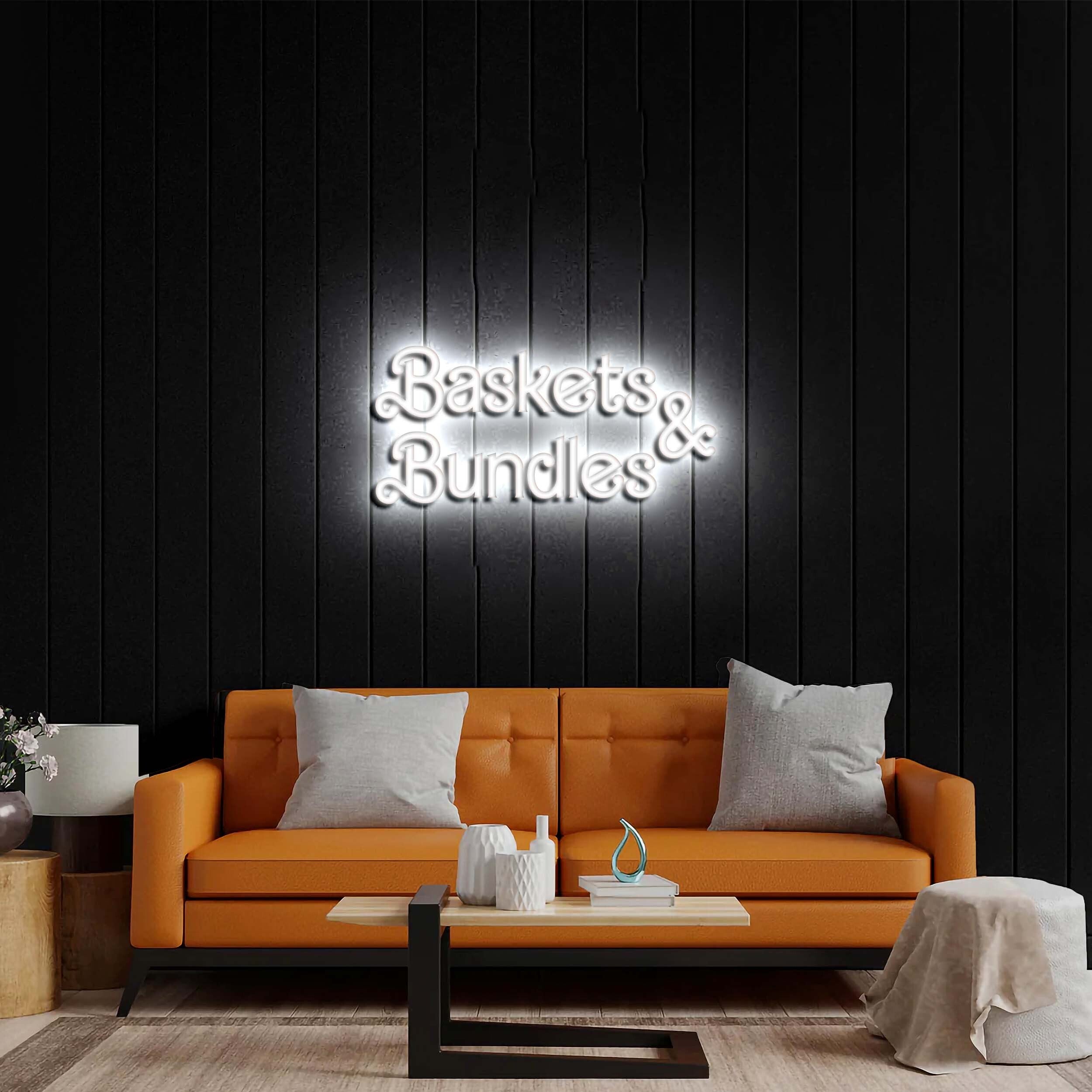 Baskets & Bundles - Premium Neon Artwork