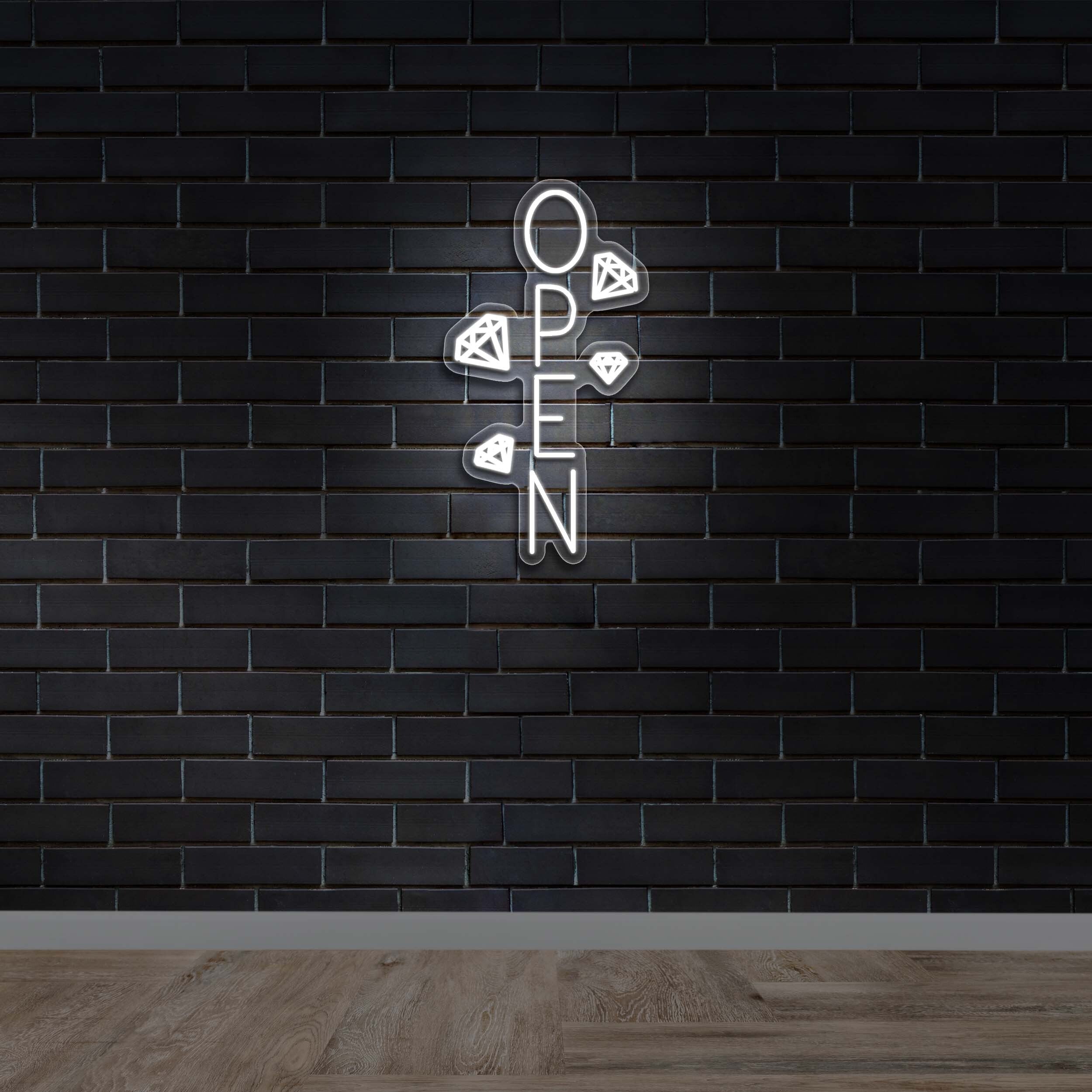 OPEN | Vertical Version - Premium Neon Artwork