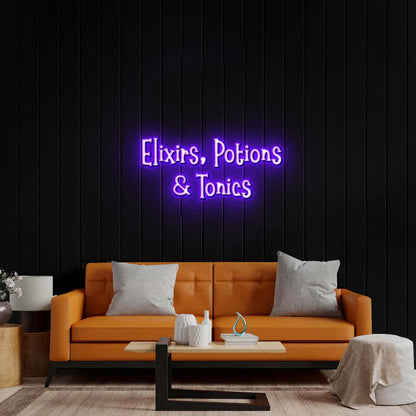 Elixirs, Potions & Tonics - Premium Neon Artwork