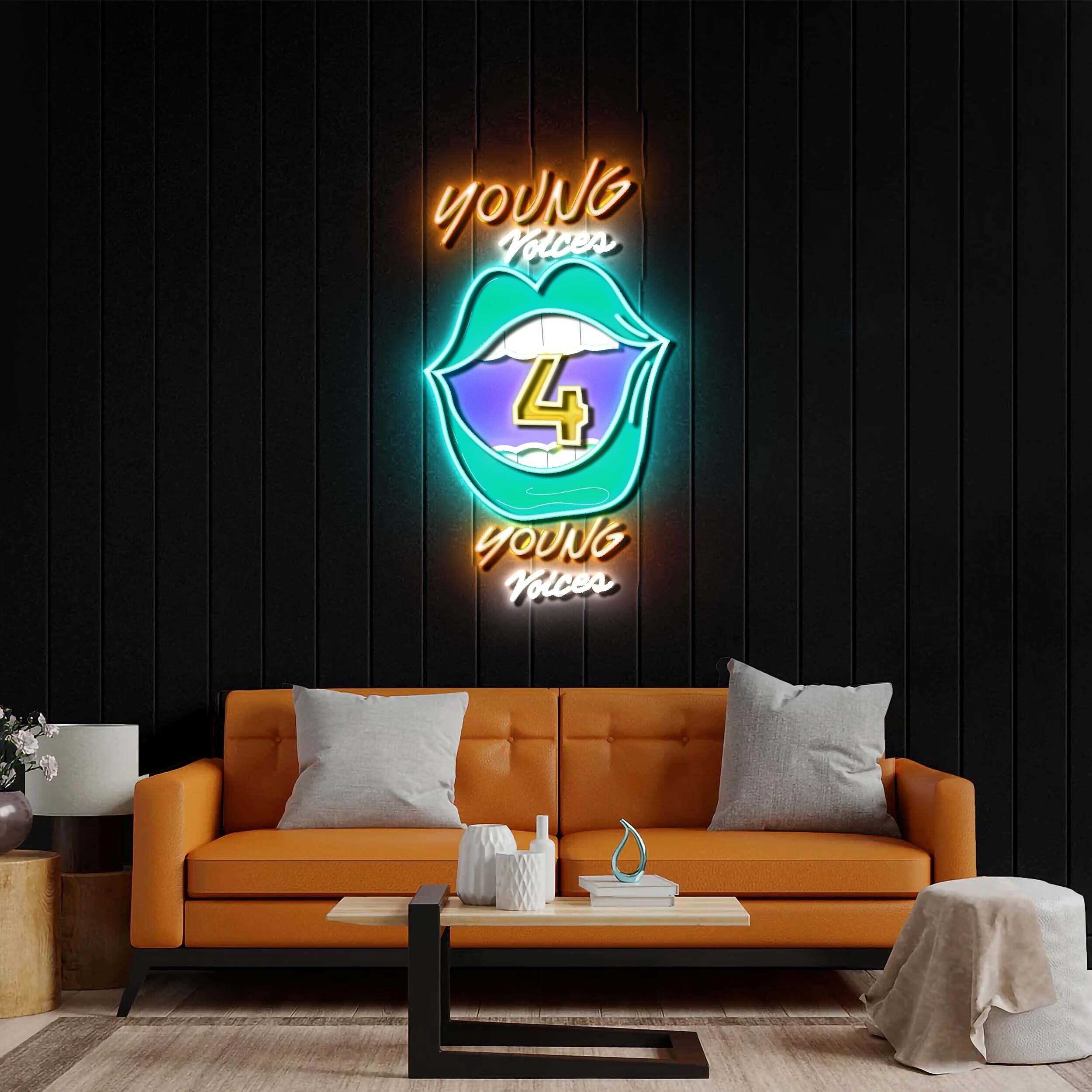 Young Voices 4 - Premium Neon Artwork