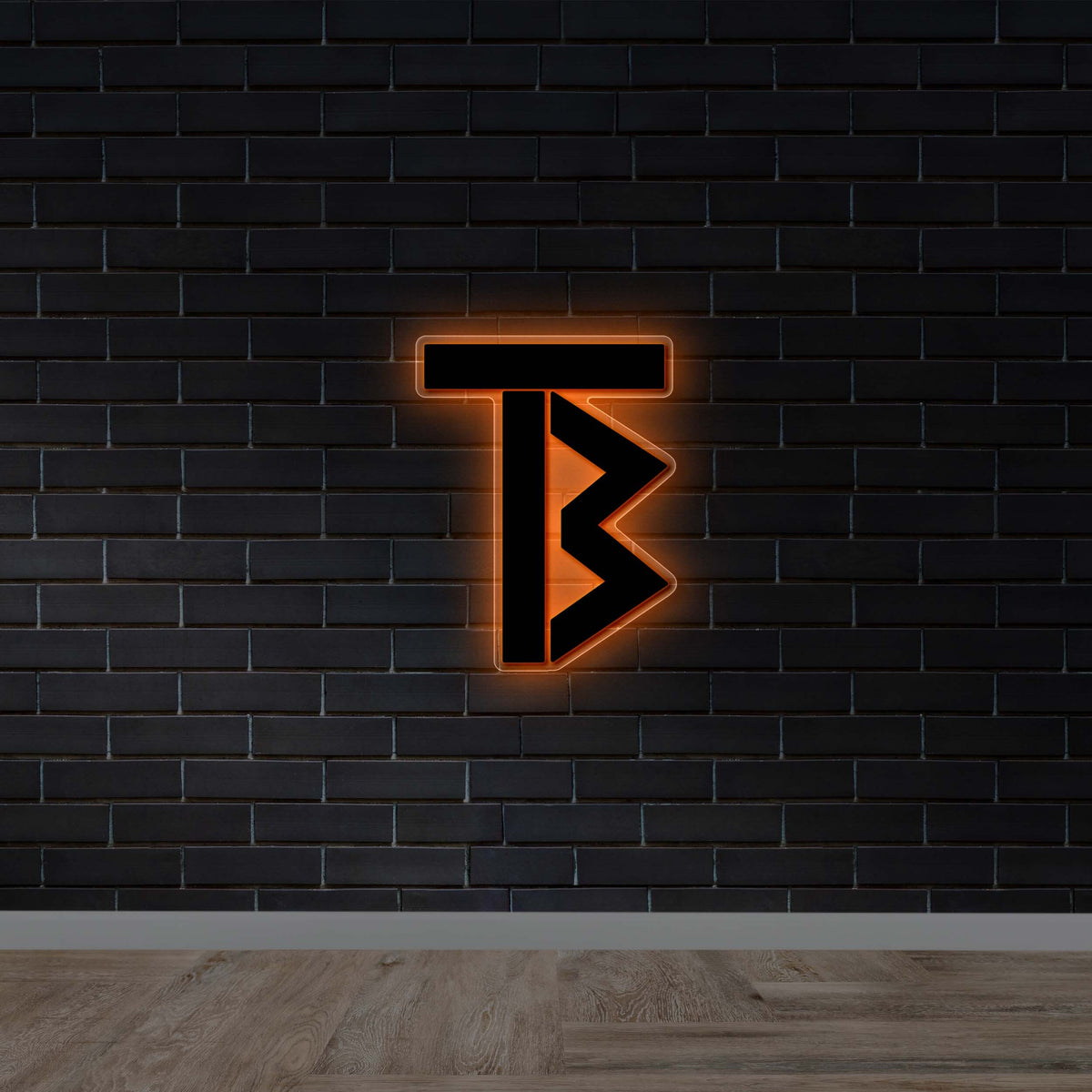 T with Arrow - Premium Neon Artwork