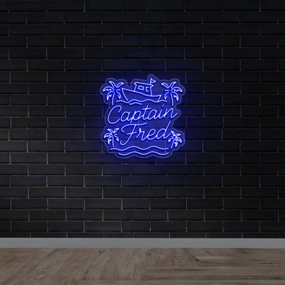 Captain Fred - Premium Neon Artwork