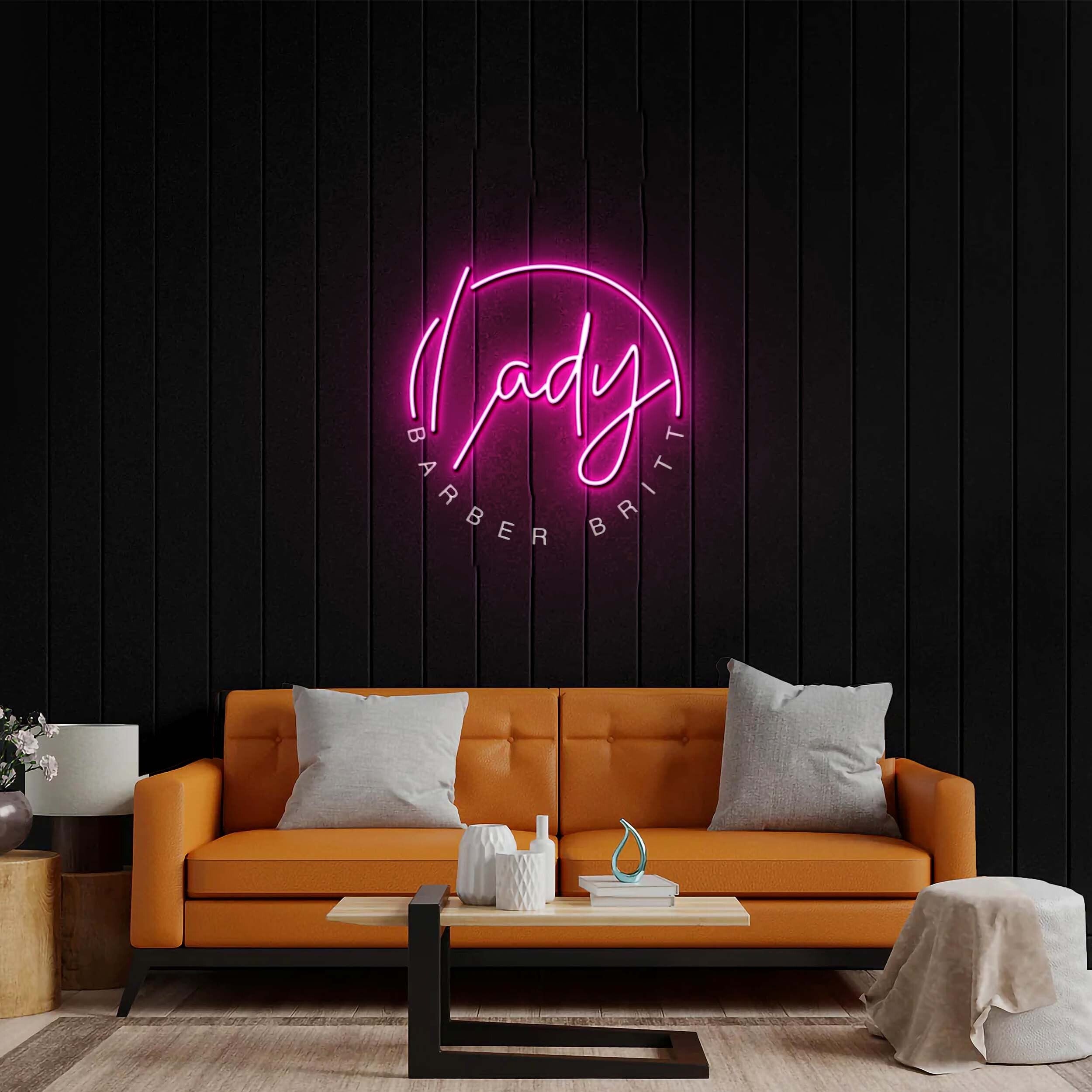 Lady Barber Britt - Premium Neon Artwork