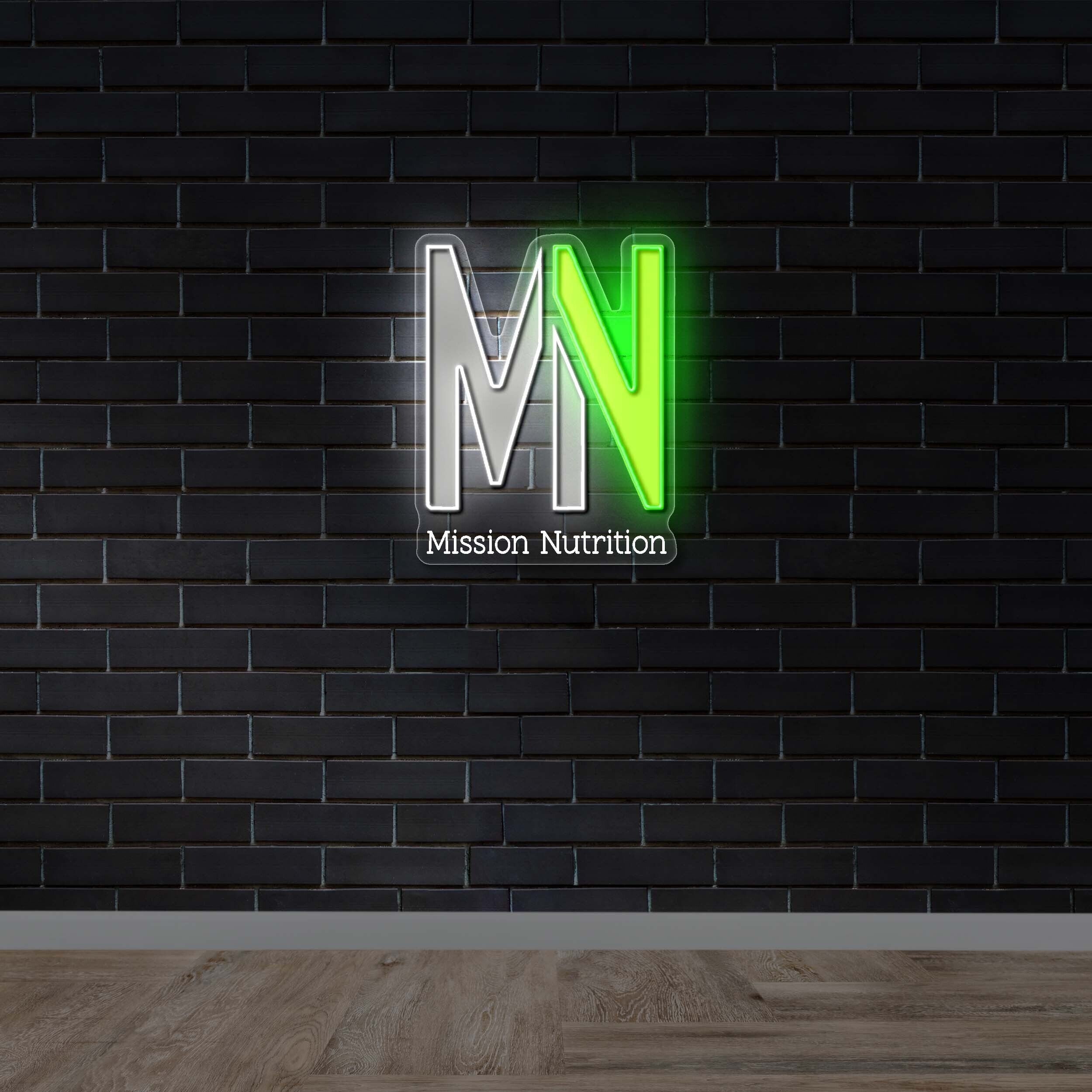 MN Mission Nutrition  – Premium Neon Artwork