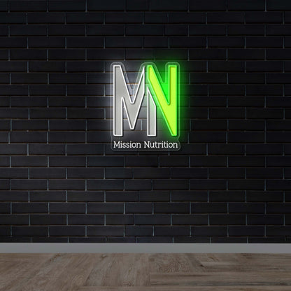 MN Mission Nutrition  – Premium Neon Artwork