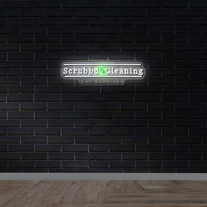 SRUBBD CLEANING - Premium Neon Artwork