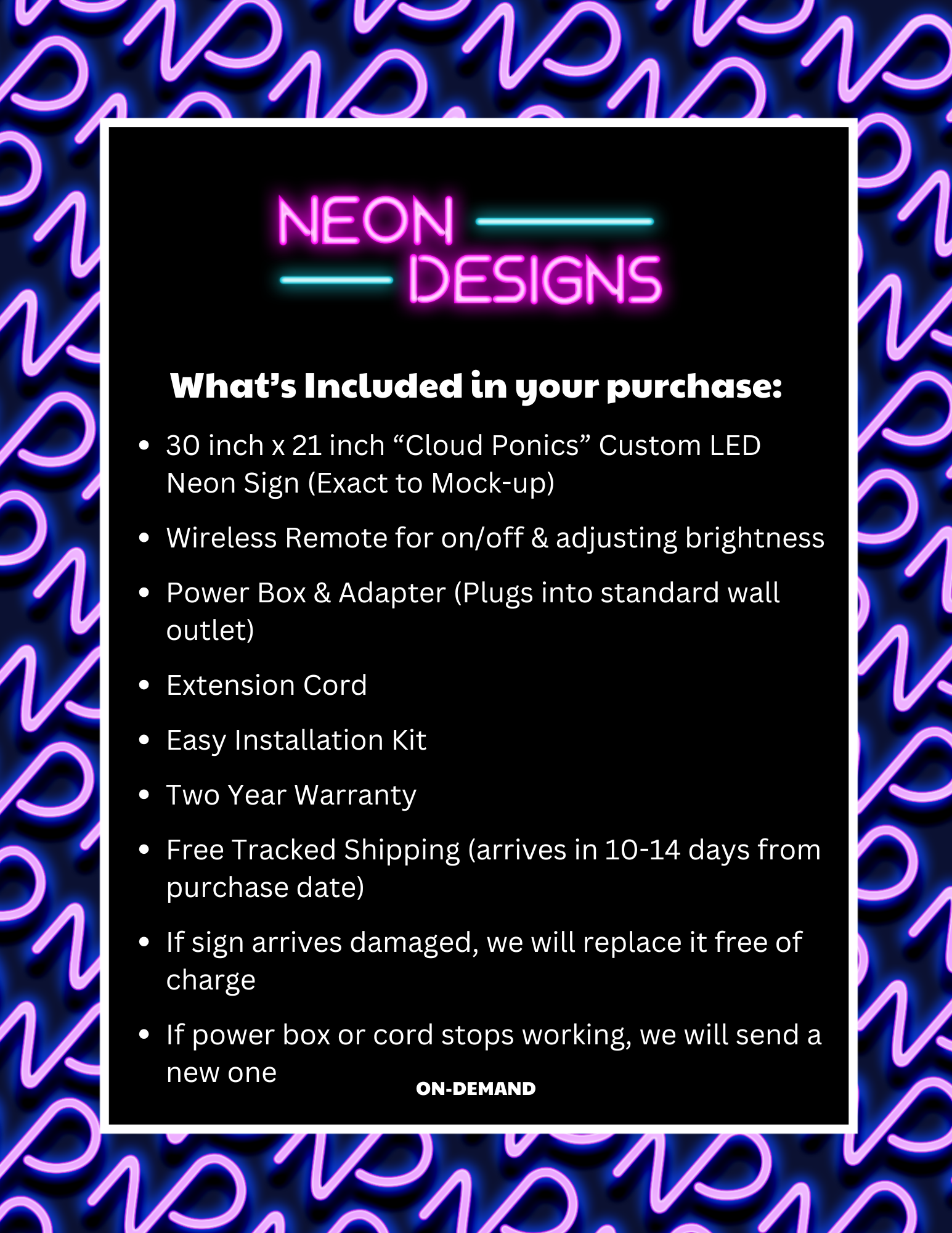 Cloud Ponics - Premium Neon Artwork