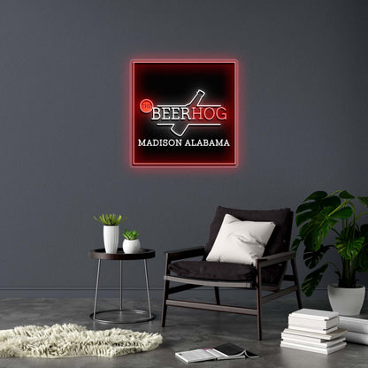 BEERHOG  - Premium Neon Artwork