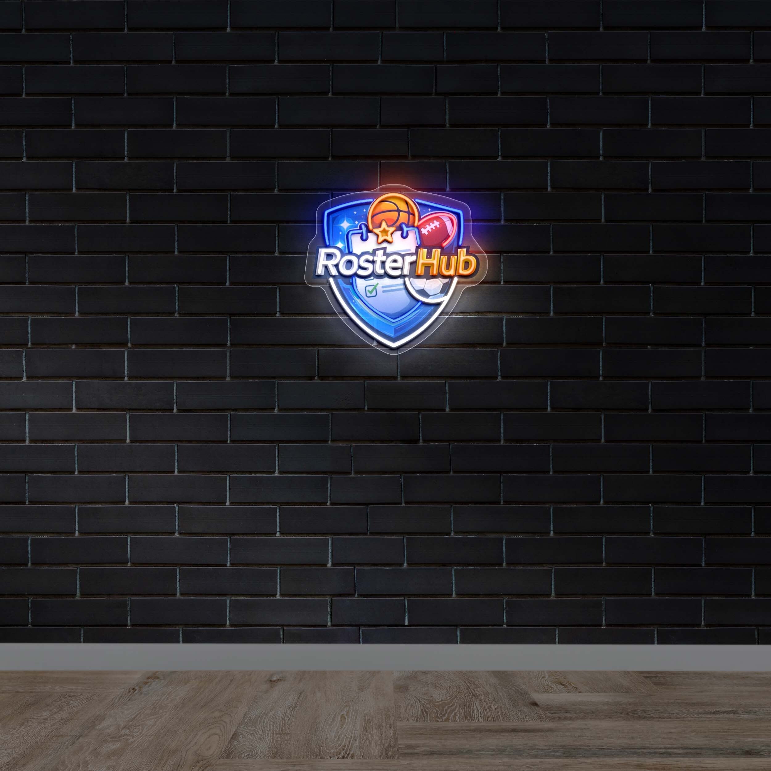 Roster Hub - Premium Neon Artwork